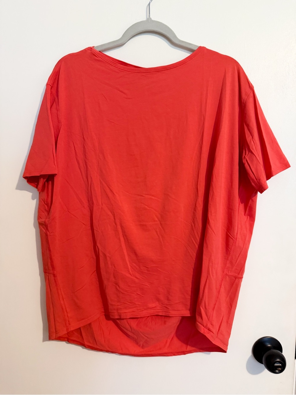 lululemon athletica Red Relaxed Short Sleeve Tee